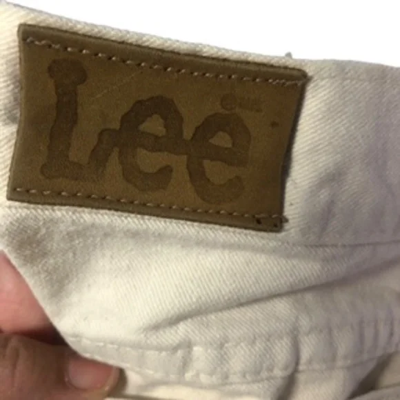 Lee Vanilla Colored Straight Leg Jeans Size Juniors 11 M - Picture 8 of 12